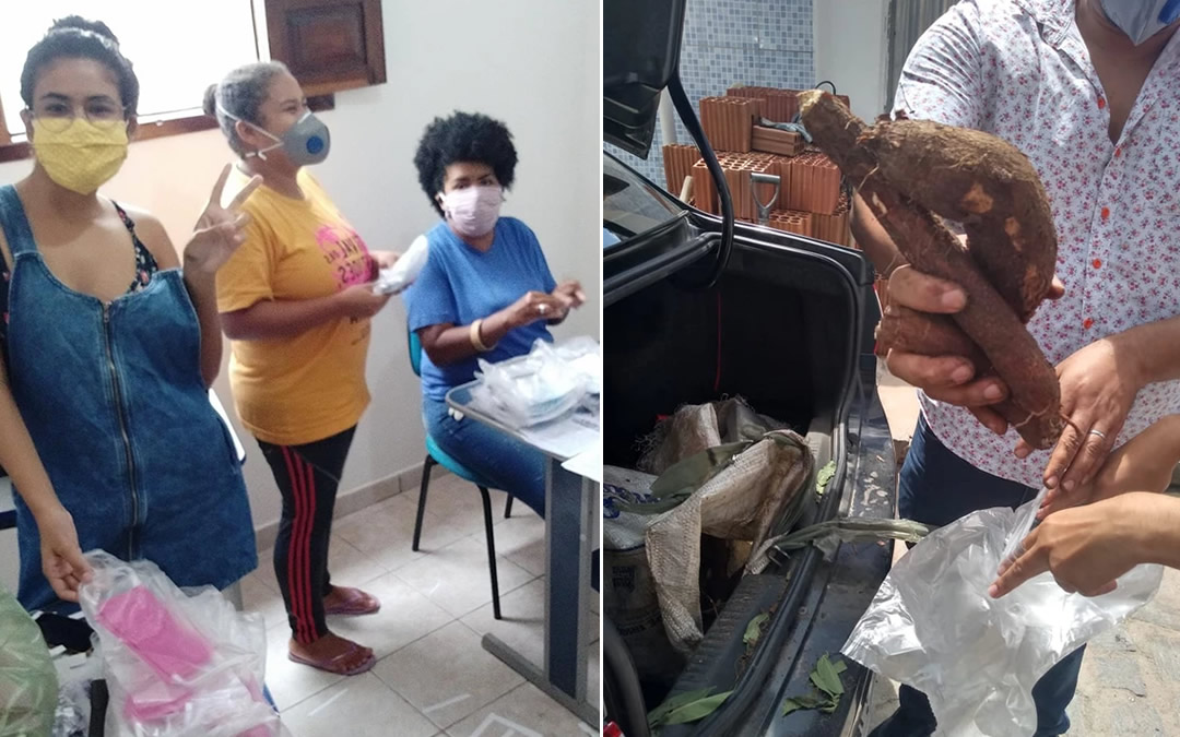 Neste 1º de maio a AJURCC realizou ações para amenizar os efeitos do Coronavírus na comunidade